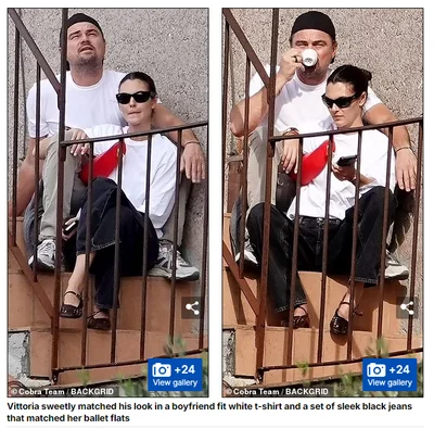 Все серьезно: Леонардо Ди Каприо отдыхает в Риме со своей молодой девушкой и мамой - фото 646017