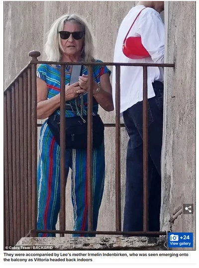 Все серьезно: Леонардо Ди Каприо отдыхает в Риме со своей молодой девушкой и мамой - фото 646018