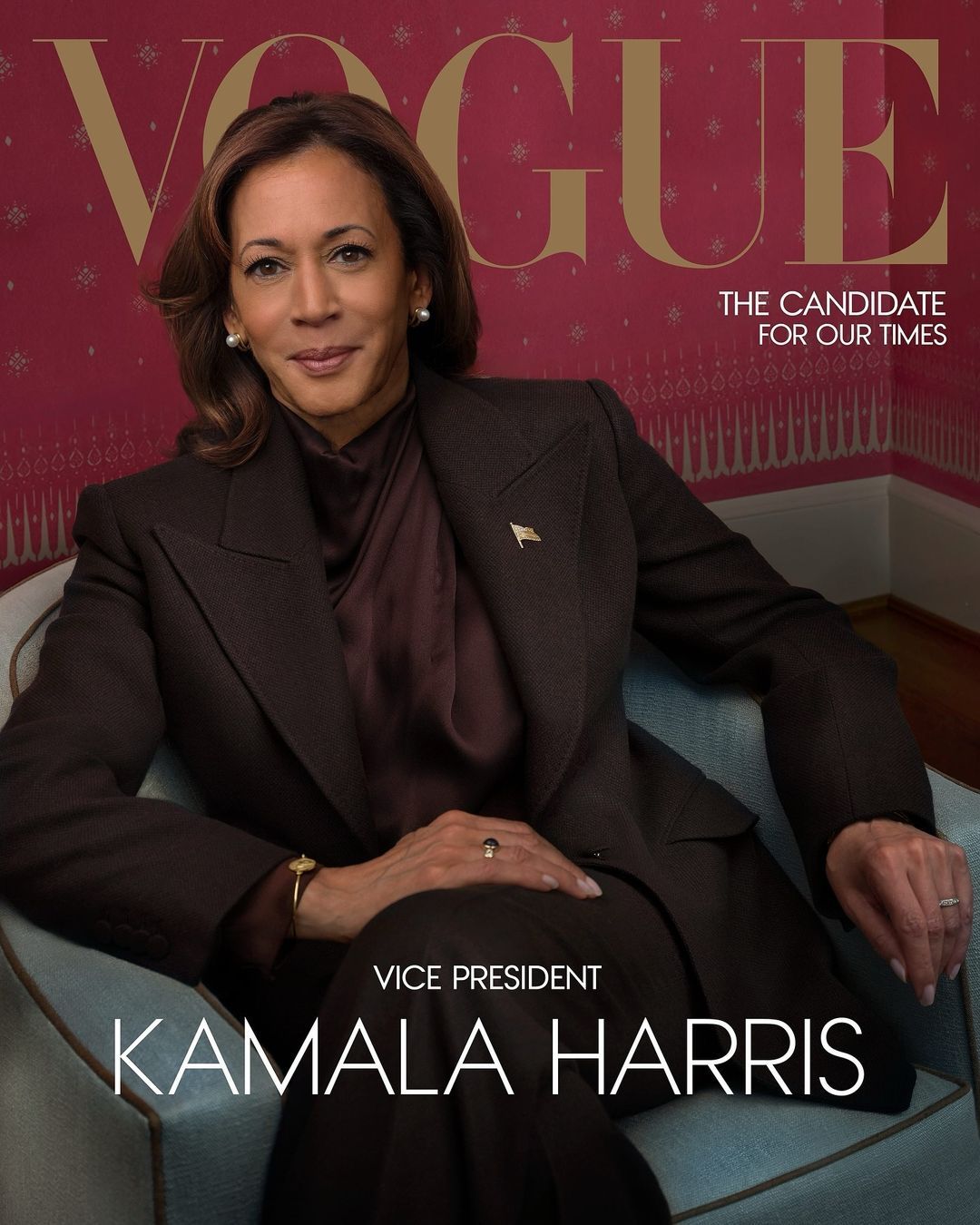 Камала Харрис появилась на обложке октябрьского Vogue в костюме самого трендового цвета осени - 647928 Камала Харрис появилась на обложке октябрьского Vogue в костюме самого трендового цвета осени - фото 647928