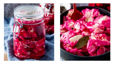 Для любителей солений: готовим маринованную капусту со свеклой к мясу