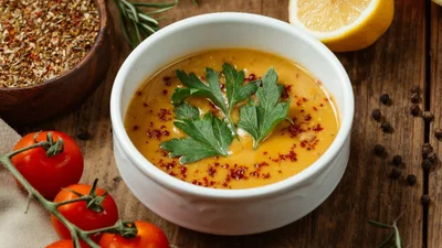 Турецкий крем-суп из чечевицы, который согреет тебя в прохладный день
