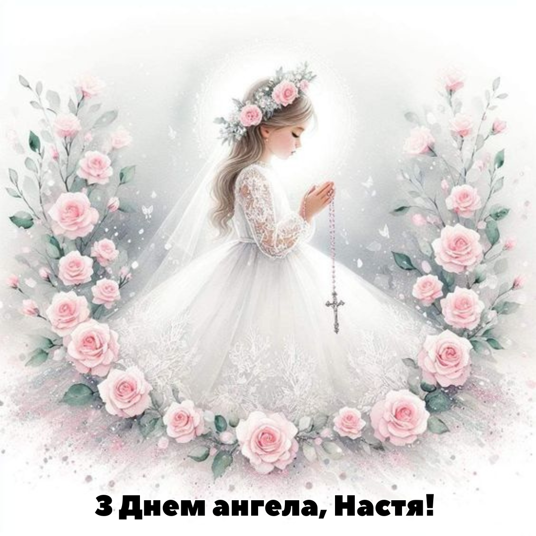 Нежные поздравления с именинами Анастасии – открытки и душевная проза - 649682 Нежные поздравления с именинами Анастасии – открытки и душевная проза - фото 649682