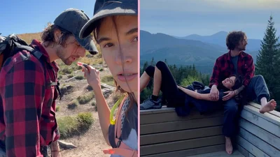 Даша Кацуріна показала теплі поцілунки з Дантесом на тлі осінніх гір