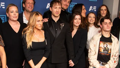 Александр Терен и Сара Джессика Паркер в Нью-Йорке посетили премьеру фильма Front Row