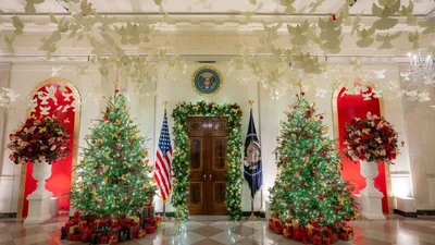 Останнє Різдво в Білому домі: як Джилл Байден прикрасила президентську резиденцію в Вашингтоні