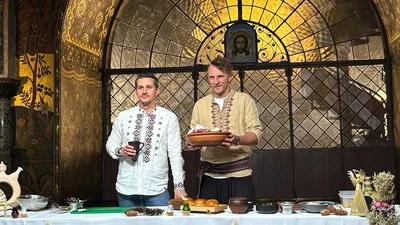 Евгений Клопотенко принял участие в кулинарных съемках в стенах Киево-Печерской лавры
