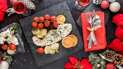 Святкові рецепти для правильного харчування на Новий рік: закуска, салат і основна страва