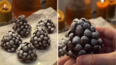 Не сдает позиций в трендах: готовим популярный зимний десерт "Шишки под снегом"