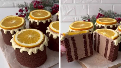 Ти обов'язково повинна спробувати ці шоколадні бісквітні стаканчики з ніжним кремом