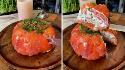 Кейк із червоної риби - оригінальна закуска до святкового столу