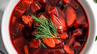 Пісний борщ на Святвечір – багатий рецепт з грибами та квасолею