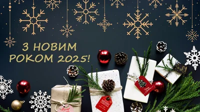 С первым днем Нового года 2025 - открытки на украинском и поздравления своими словами для вдохновенного начала года