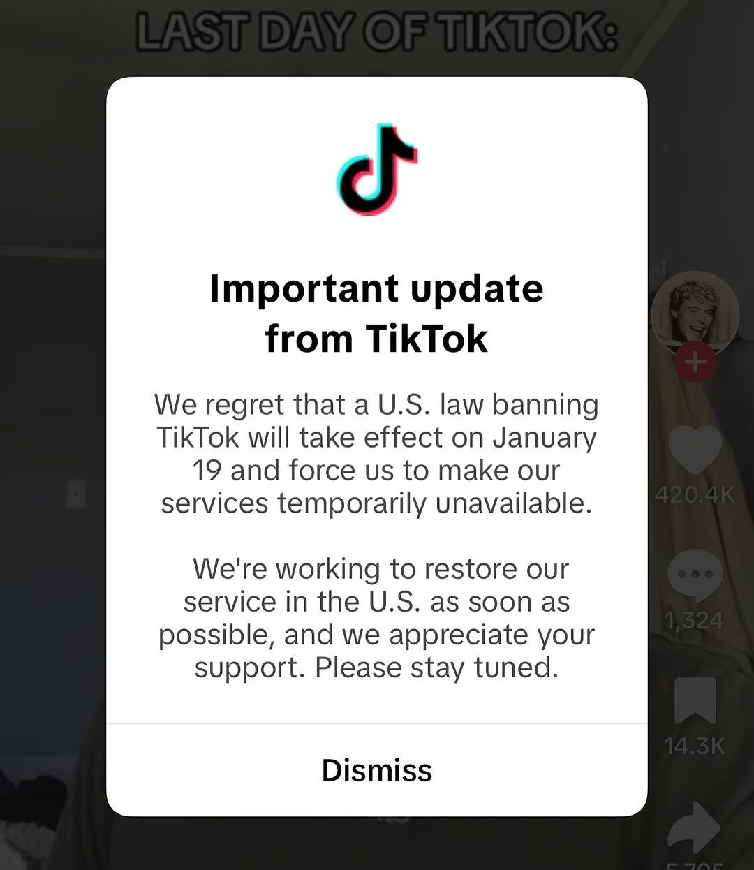 TikTok перестал работать в США - бурная реакция американцев - фото 678629