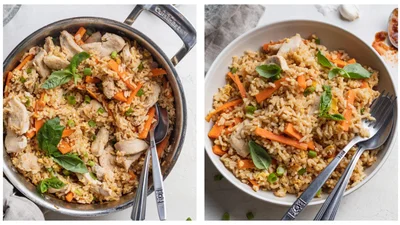 Забудешь о плове: готовим рис по-тайски с курицей