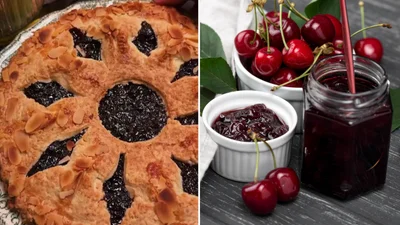 Пісочний вишневий пиріг, що тане в роті