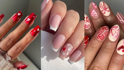 Серця, блиск або мінімалізм: трендові дизайни манікюру до Дня закоханих