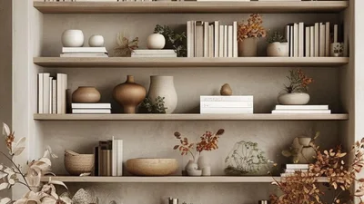 Как красиво оформить полки – 5 простых идей для стильного пространства