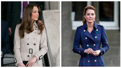 Неизменный образ Кейт Миддлтон: оцени два тренча с разницей в 10 лет