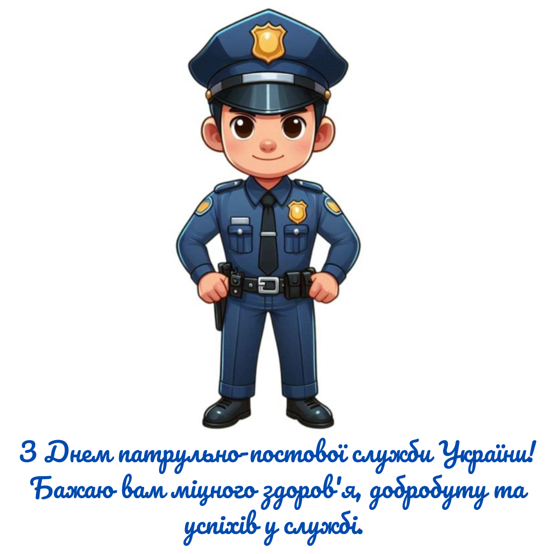 Поздравление для отважных и стойких патрульных с Днем постовой службы - фото 689638