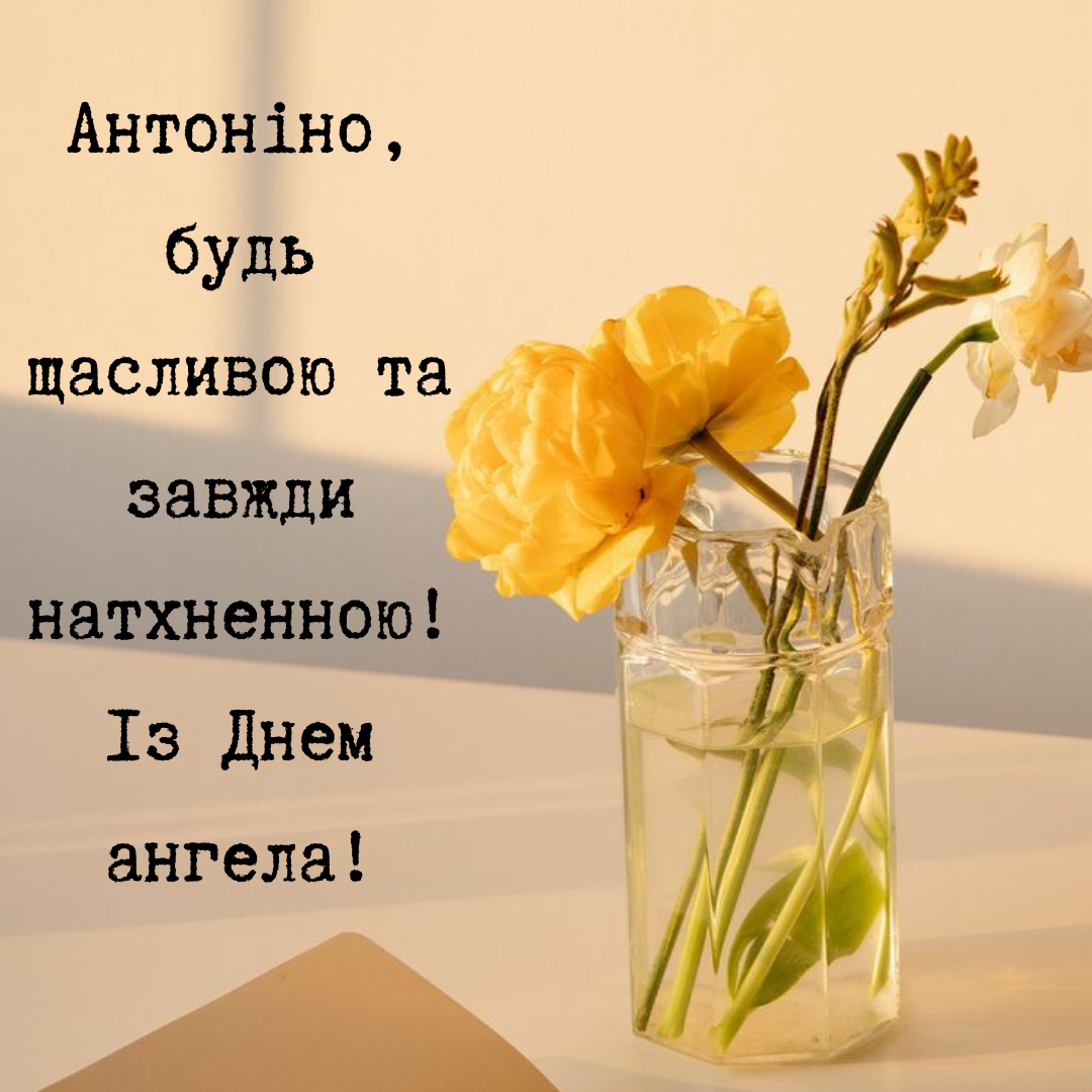 Антоніна День ангела 2025 привітання своїми словами - фото 692366