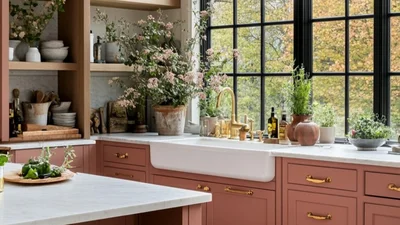 Тренд сезону – рожевий колір в інтер’єрі кухні