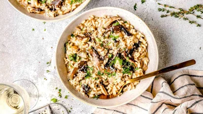 Рецепт ризотто с грибами – готовим плов по-итальянски