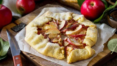 Пісна галета з яблуками – пиріг без масла та яєць