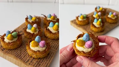 Меню великоднього столу: готуємо печиво "Гнізда" з популярного тіста "Катаїфі"