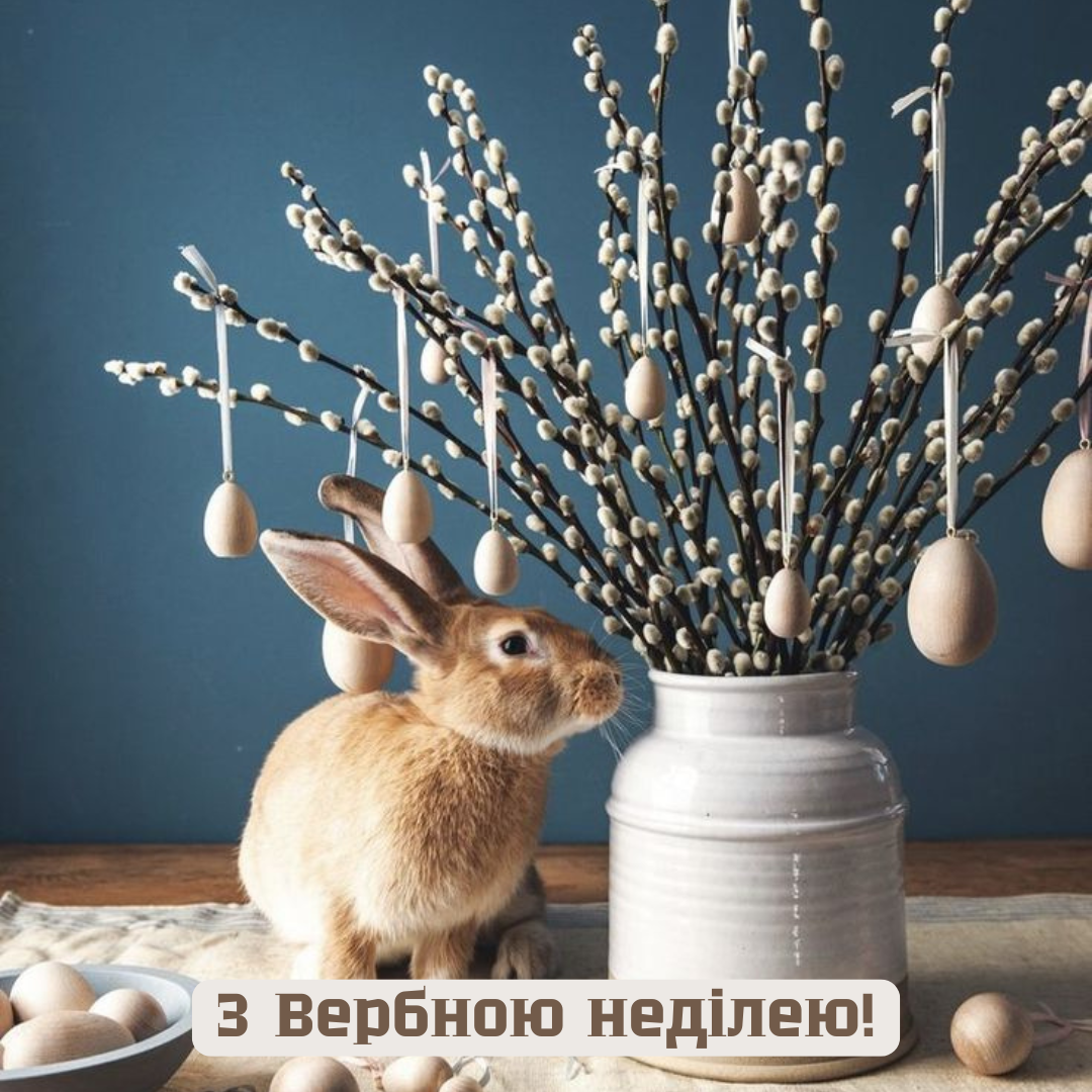 Красиві привітання з Вербною неділею - 702814 Красиві привітання з Вербною неділею - фото 702814