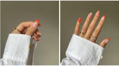 Оранжевый – новый нюд: универсальный маникюр на каждый день