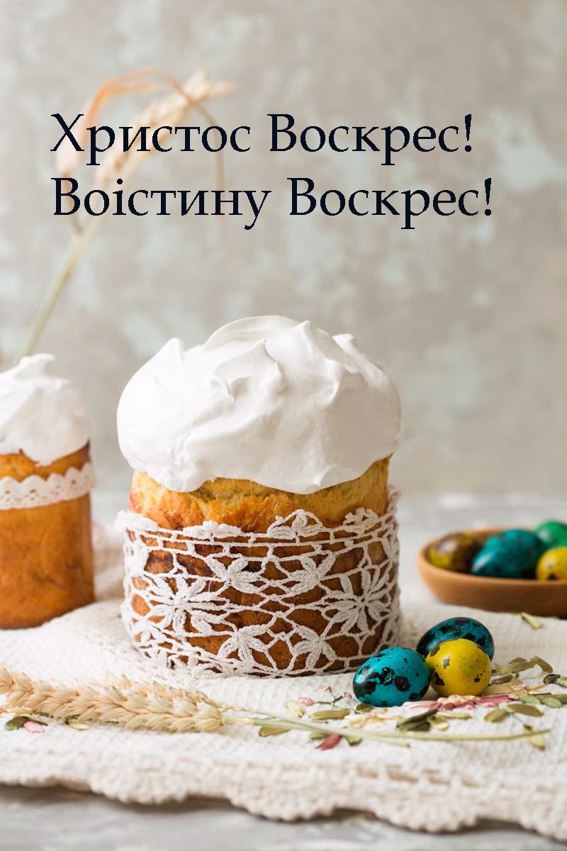 привітання з Великоднем Христос воскрес - фото 706886