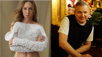 Стильный Горбунов и Осадчая провели выходные в центре Киева вместе с детьми - фото семейной прогулки