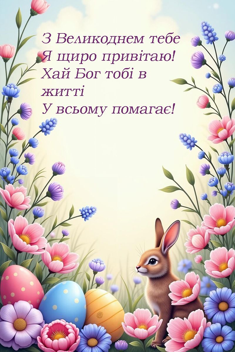 гарне вітання з Великоднем - фото 708094