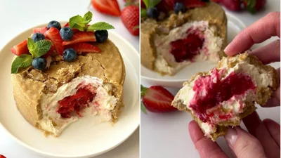 Перевернутый чизкейк без выпекания - новый тренд в мире десертов