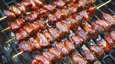 Коли набрид класичний: смажимо шашлички з курячих сердець