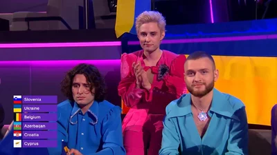 Грустное лицо Вали из Ziferblat во время Евровидения-2025 стало мемом