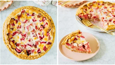 Успей насладиться: шарлотка с ревенем, которой нет равных