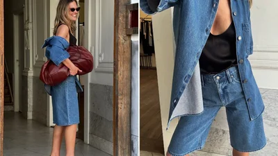 3 стильні способи носити джинсові бермуди цього літа