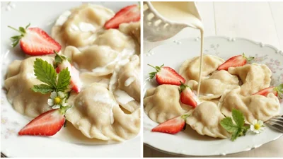 Вареники с клубникой на пару – нежное сезонное угощение