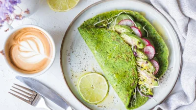 Шпинатные блины – просто созданы для летнего наслаждения