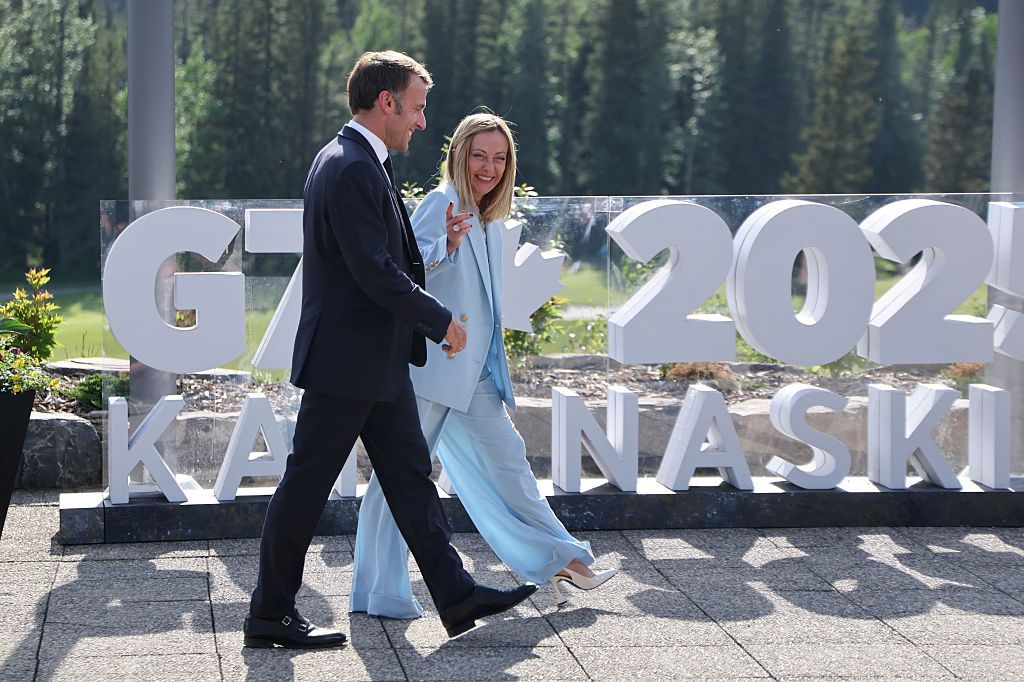 Джорджа Мелоні на саміті G7. - 733863 Джорджа Мэлони на саммите G7. - фото 733863