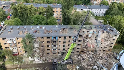 Ракета изуродовала квартиру режиссера, которая сняла фильм о Голодоморе – но флаг выстоял