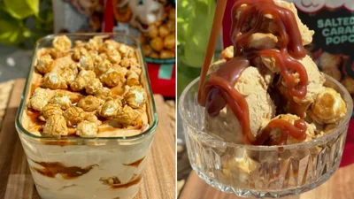 Находка сезона: готовим дома мороженое "Соленая карамель с попкорном"