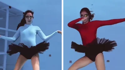 Девушка танцует под водой на каблуках - видео, на которых можно залипнуть надолго