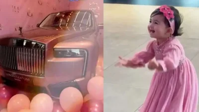 Дубайский миллиардер подарил 1-летней дочери розовый Rolls-Royce за полмиллиона фунтов