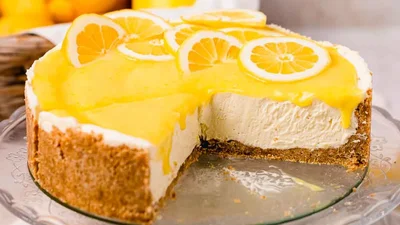 Лимонний чизкейк – основа з печива та ніжна сирна маса