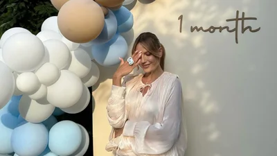 Леся Нікітюк показала, як відсвяткувала перший місяць життя сина