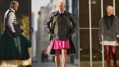 Батько трьох дітей носить підбори та спідниці - і робить це стильніше, аніж ми