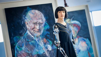 Людиноподібний робот вперше намалював портрет короля Чарльза III: ось що з цього вийшло