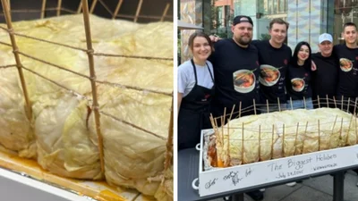 137-кілограмовий рекордсмен: український ресторан у США приготував приголомшливий голубець